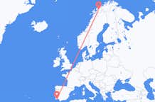 ノルウェーのバルドゥフォスから、ポルトガルのファロ地区までのフライト