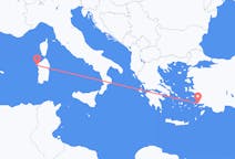 Flights from Bodrum, Turkey to Alghero, Italy