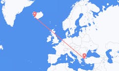 Flights from the city of Çanakkale, Turkey to the city of Reykjavik, Iceland