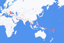 Flyrejser fra Savusavu, Fiji til Istanbul, Tyrkiet