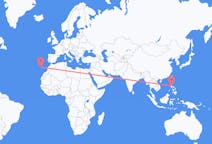 Flyg från Manila, Filippinerna till Funchal, Portugal