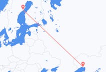 Flyreiser fra Atyrau, Kasakhstan til Umeå, Sverige