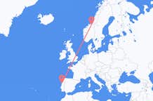 Flyg från Trondheim till Porto