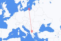 Vols de l'unité régionale de Kastoria, Grèce vers Gdańsk, Pologne