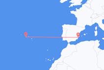 Flights from Horta, Azores, Portugal to Alicante, Spain