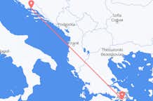 Flyg från Aten till Split