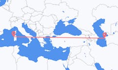 투르크메니스탄 투르크멘바시에서 출발해 이탈리아 알게로에게(으)로 가는 항공편