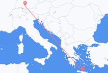 Vluchten van Iraklion, Griekenland naar Memmingen, Duitsland