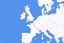 Flyreiser fra Derry, Nord-Irland til Nice, Frankrike