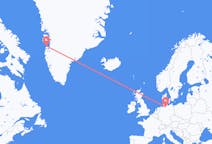 Flyreiser fra Aasiaat, Grønland til Hamburg, Tyskland