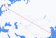 Flüge von Taizhou, China nach Kajaani, Finnland
