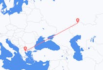 Flyrejser fra Mundtlig, Kasakhstan til Thessaloniki, Grækenland