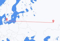 Vols d'Oufa, Russie à Copenhague, le Danemark