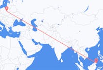 Flyg från Lahad Datu, Malaysia till Warszawa, Polen