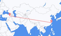 중국 원저우에서 출발해 터키 무슈에게(으)로 가는 항공편