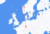 Flyg från Sogndal, Norge till Stuttgart, Tyskland