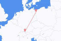 Flyrejser fra Friedrichshafen, Tyskland til Stettin, Polen