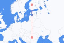 Vluchten van Craiova, Roemenië naar Tampere, Finland