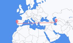 Flyg från Türkmenbaşy, Turkmenistan till Lissabon, Portugal