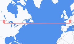 Flyreiser fra Aberdeen, USA til Lyon, Frankrike