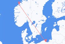 出发地 波兰从格但斯克出发目的地 挪威莫尔德的航班