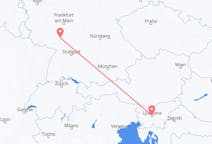 Flights from Ljubljana, Slovenia to Mannheim, Germany