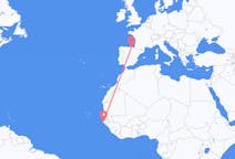 出发地 塞内加尔出发地 济金绍尔目的地 西班牙毕尔巴鄂的航班
