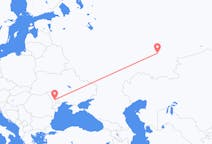 Vluchten van Oefa, Rusland naar Chisinau, Moldavië