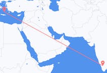 Flights from Coimbatore, India to Santorini, Greece