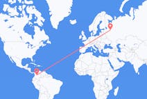 Flights from Bogotá, Colombia to Cherepovets, Russia