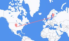 Flyrejser fra Hays, USA til Helsinki, Finland