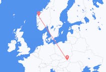 出发地 斯洛伐克从 科希策目的地 挪威桑丹的航班