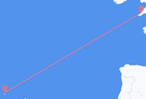 Flights from Corvo Island, Portugal to Newquay, the United Kingdom