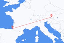 Flights from Biarritz, France to Graz, Austria