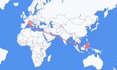 Flyreiser fra Luwuk, Indonesia til Cagliari, Italia