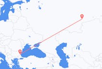 Flyg från Tjeljabinsk till Burgas