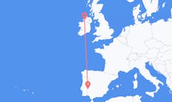 Flights from Badajoz, Spain to Donegal, Ireland