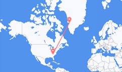 Loty z Greenville, Stany Zjednoczone do Ilulissatu, Grenlandia