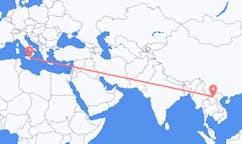 Flyrejser fra Điện Biên Phủ, Vietnam til Catania, Italien