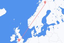 Flights from Bristol, England to Kiruna, Sweden