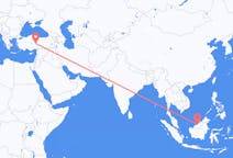 Flyreiser fra Bintulu, Malaysia til Kayseri, Tyrkia