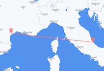 Flights from Béziers, France to Pescara, Italy