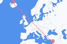 Flyreiser fra Amman, Jordan til Akureyri, Island