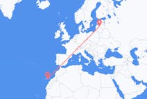 Vluchten van Riga, Pescara, Letland naar Las Palmas (ort i Mexiko, Veracruz, Tihuatlán), Spanje