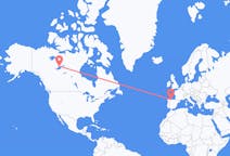 Flyreiser fra Yellowknife, Canada til Santiago del Monte, Spania
