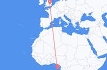 Flyrejser fra São Tomé til London