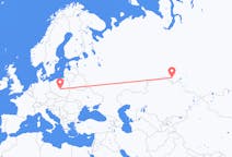 Flights from Omsk, Russia to Łódź, Poland