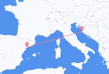 Flyg från Zadar, Kroatien till Reus, Spanien
