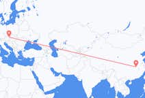 Flyg från Wuhan, Kina till Vienna, Österrike