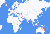 Flyreiser fra Brisbane, Australia til Reykjavík, Island